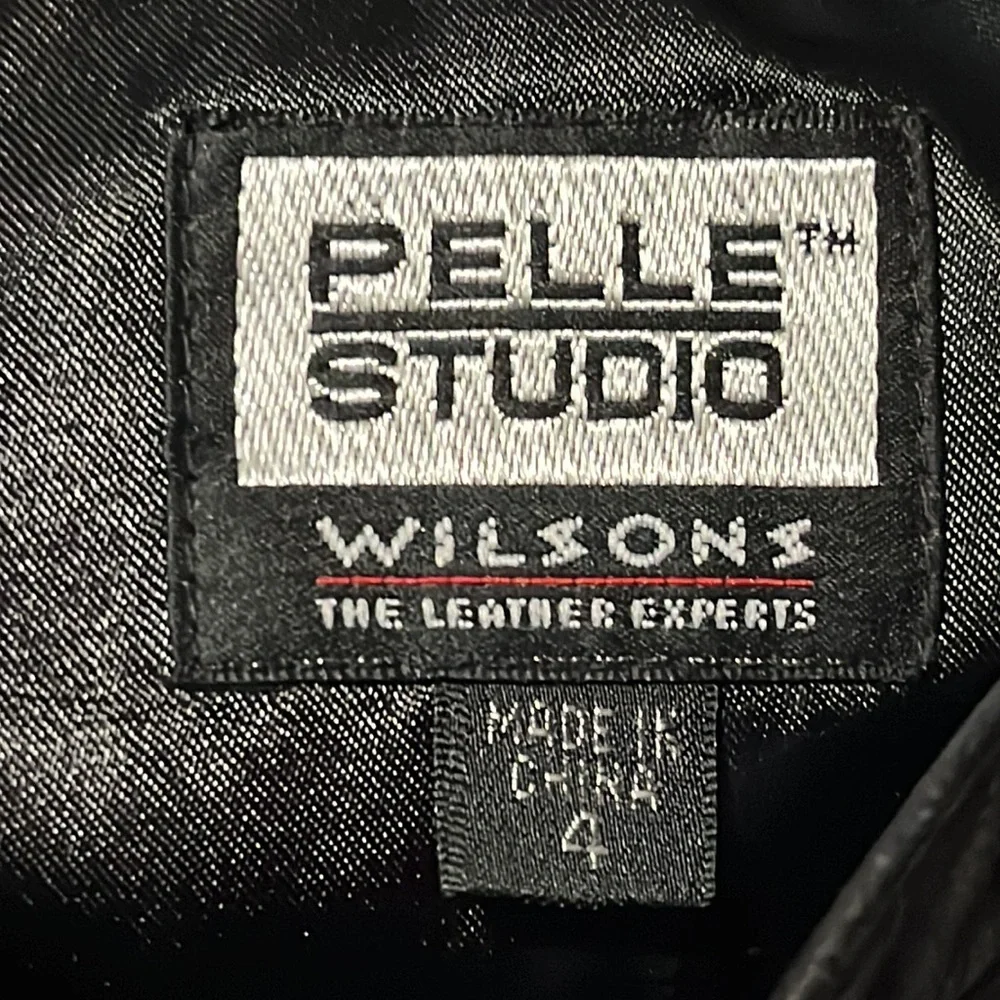 Wilsons Leather Black Mini Skirt